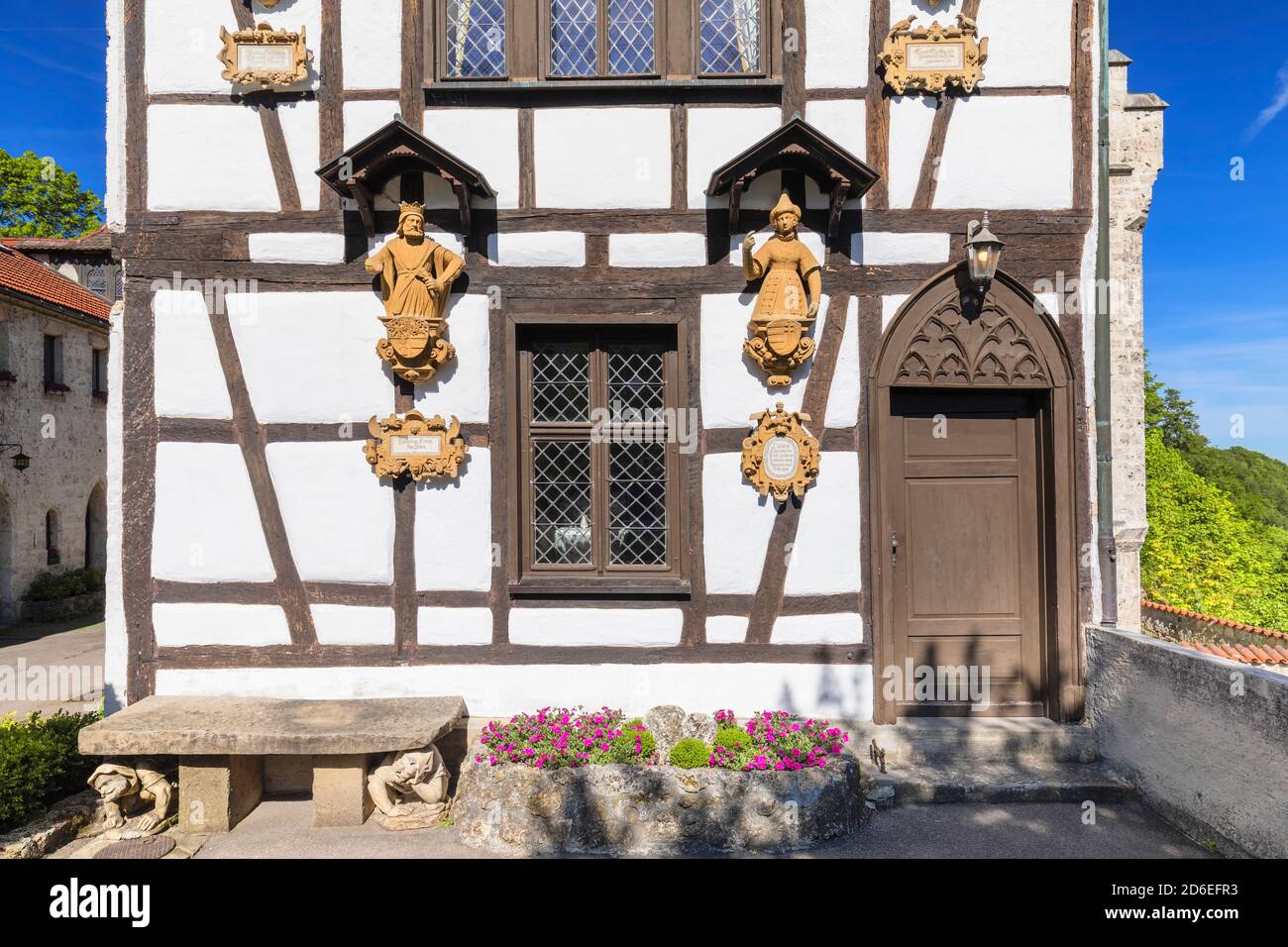 Gerobau, Standesamt, Schloss Lichtenstein, Schwäbische Alb, Baden-Württemberg, Deutschland Stockfoto