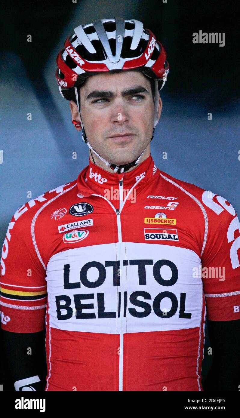 GALLOPIN Tony von Lotto Belisol während 1ere Etape Rambouillet - Saint-Georges-sur-Baulche Paris Nizza 2014 am 09 2014. März in Rambouillet Foto Laurent Lairys / DPPI Stockfoto