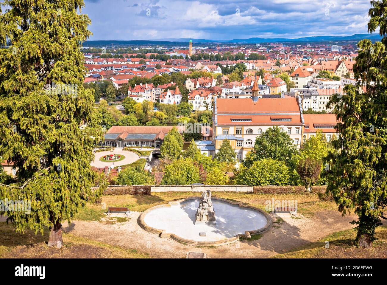 Bamberg. Panoramablick auf die Landschaft und die Architektur in Bamberg, Oberfranken, Bayern Region in Deutschland Stockfoto