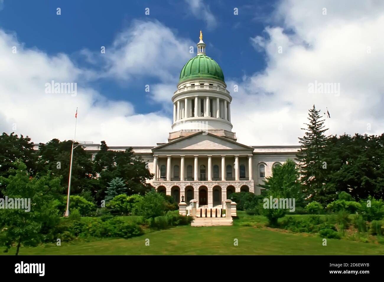 Augusta Maine State Capitol Building Stockfoto
