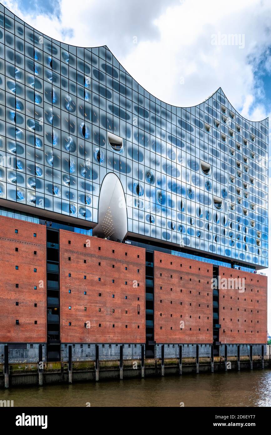 Elbphilharmonie, Detail, Hamburg, Deutschland Stockfoto