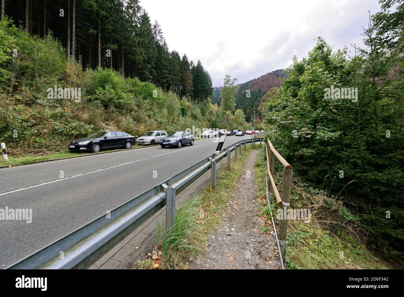 Okertal im Harz, Verlöbungsinsel, Deutschland. Stockfoto