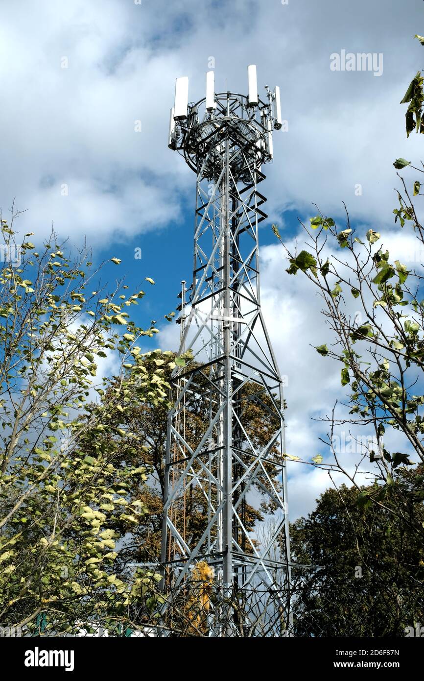 Handy-Mast in England Stockfoto