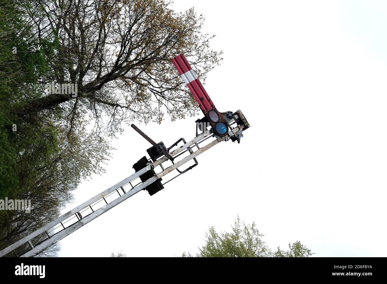 Signal an Medstead und vier Mars-Station. Stockfoto
