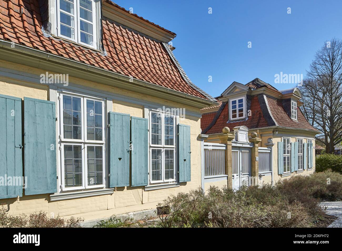 Deutschland, Niedersachsen, Wolfenbüttel, Lessinghaus, Baujahr 1733, Spätbarock, Hofbeamtenhaus, 1777-1781 Heimat von Gotthold Ephraim Lessing Stockfoto