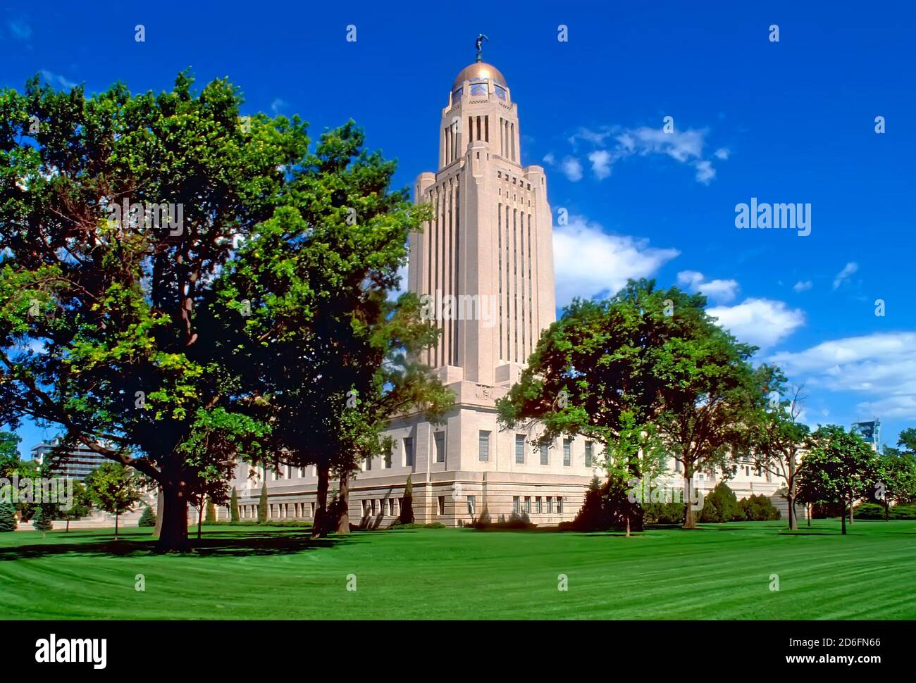 lincoln nebraska State Capitol Gebäude Stockfoto