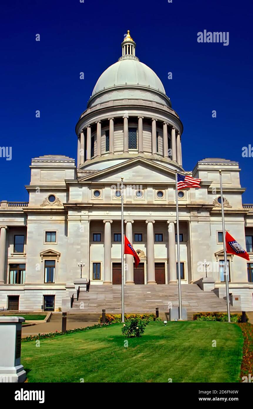 Little Rock Arkansas State Capitol Building Stockfoto
