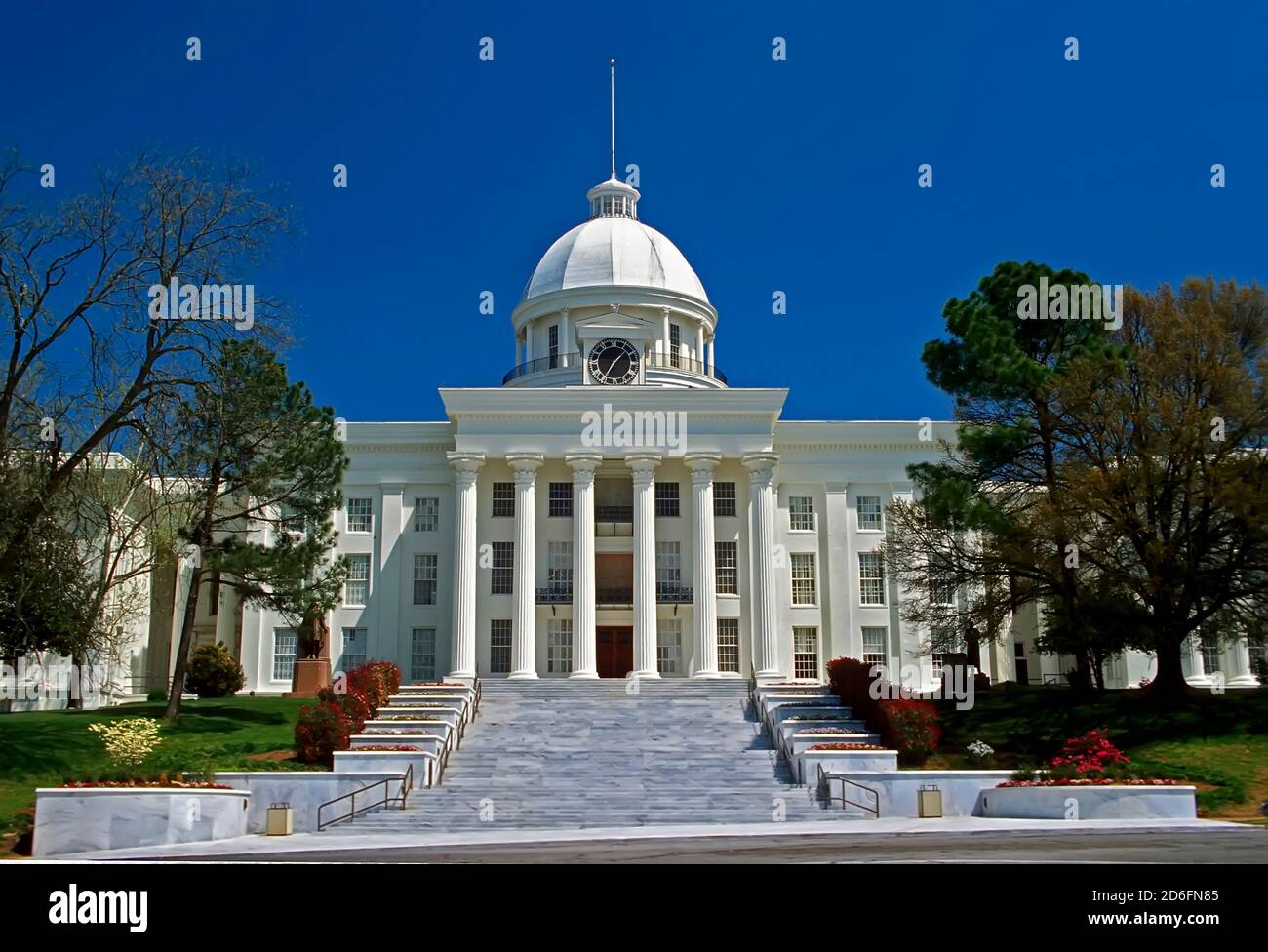 Montgomery Alabama State Capitol Building Stockfoto