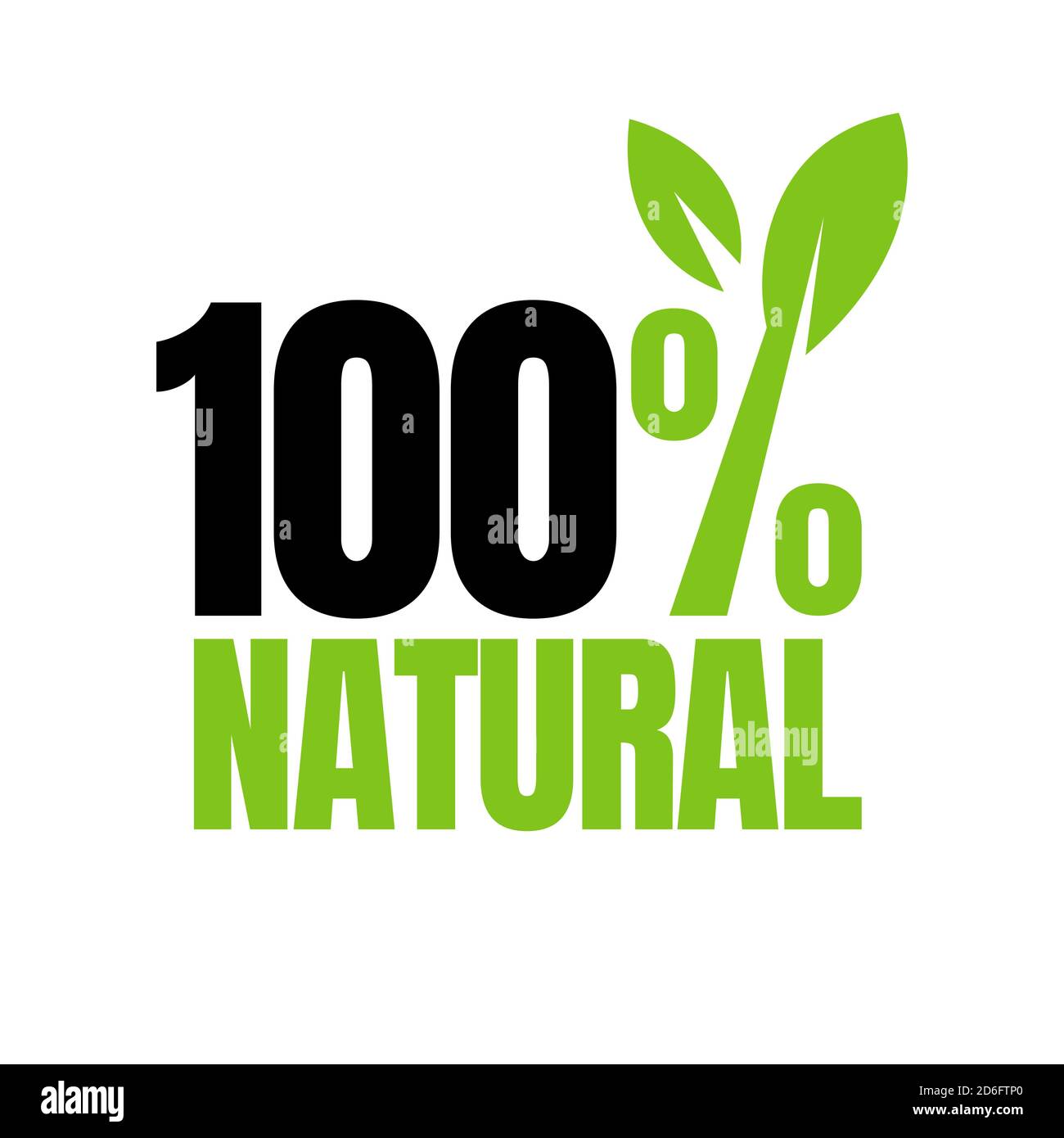 100% natürliche Logo Design Gesundheit Lebensmittel Stempel Vektor Illustrationen Stock Vektor