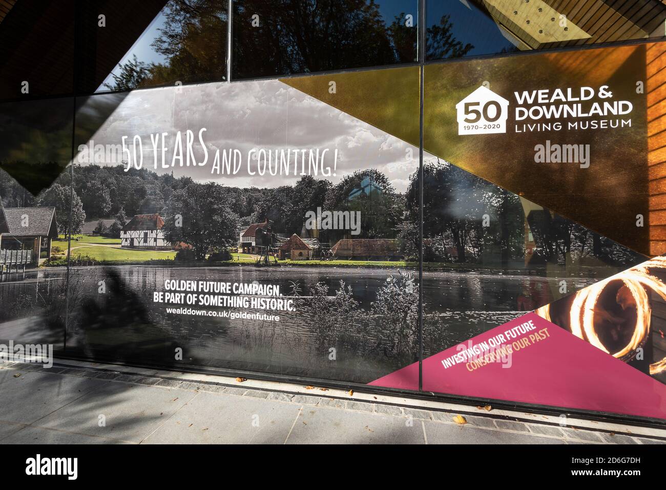 Weald and Downland Living Museum, ein Freilichtmuseum in der Nähe von Singleton in West Sussex, England, Großbritannien - feiert sein 50. Jahr 2020 Stockfoto