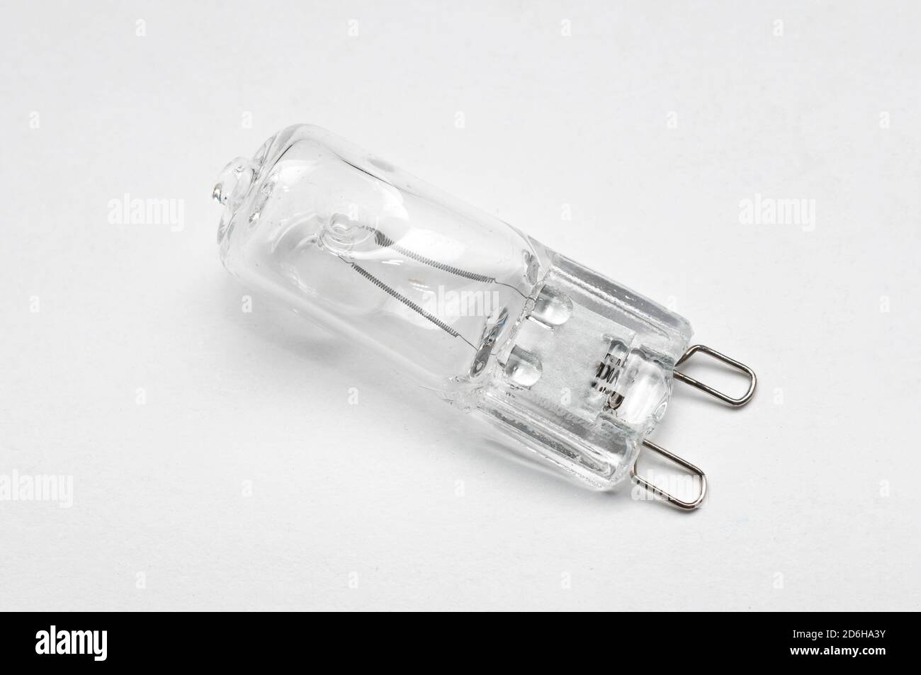 Nahaufnahme einer glühlampe von g9 Aalogen Stockfoto