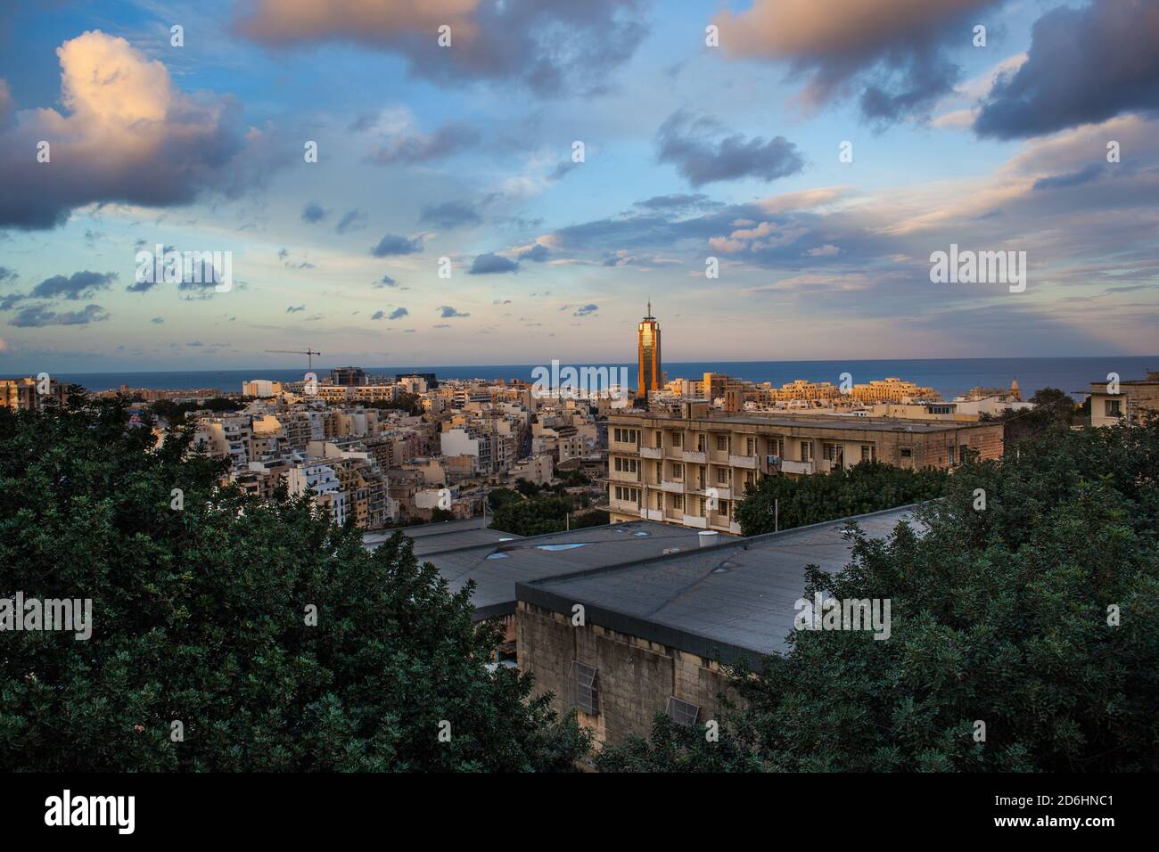 Portomaso Business Tower Malta Stockfoto
