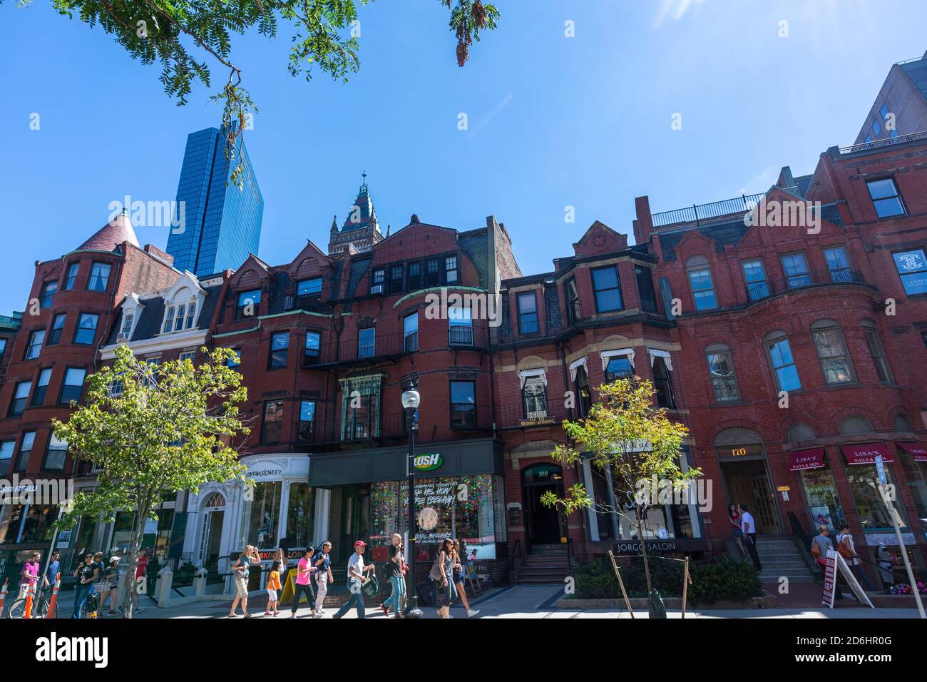 Newbury St, Boston, Massachusetts, USA Stockfoto