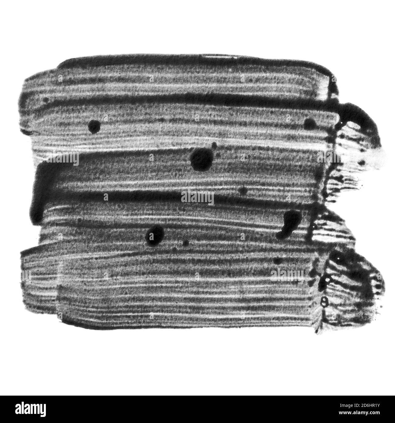 Schwarze Striche auf dem weißen Hintergrund isoliert Stockfoto