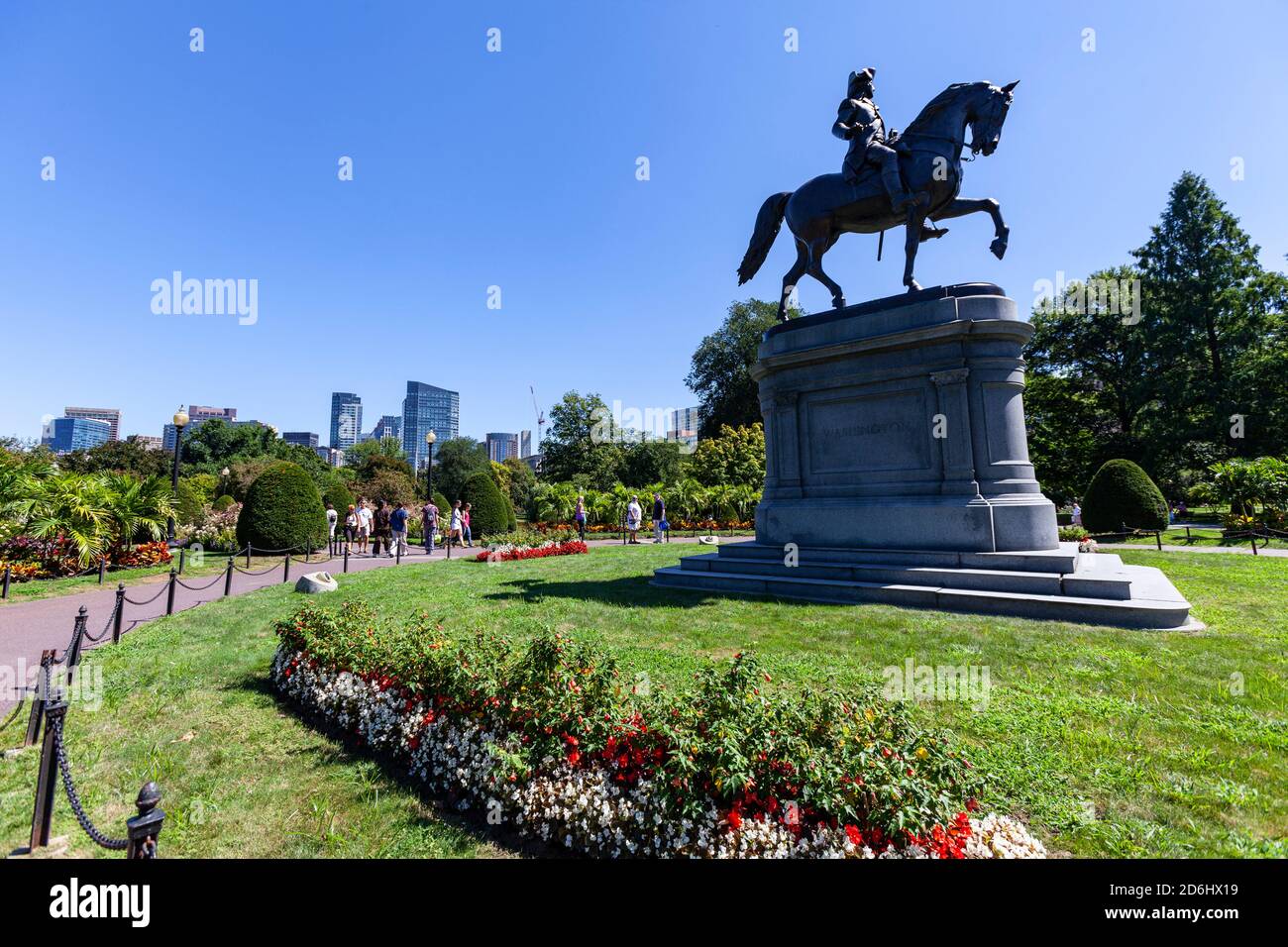George Washington Statue, Boston Public Garden, Boston, Massachusetts, USA Stockfoto