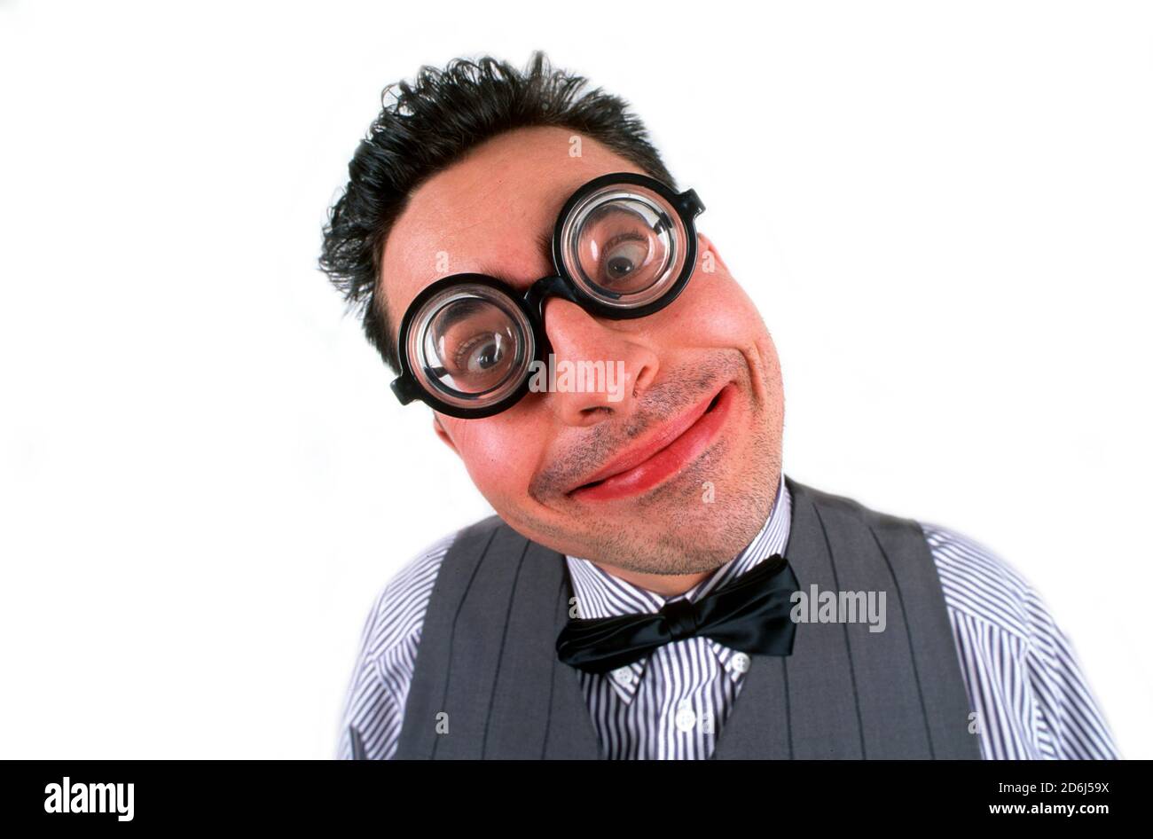 Grimasse, Mann grinst dumm, Berlin, Deutschland Stockfoto Grimasse, Mann grinst dumm, Berlin, Deutschland Stockfoto