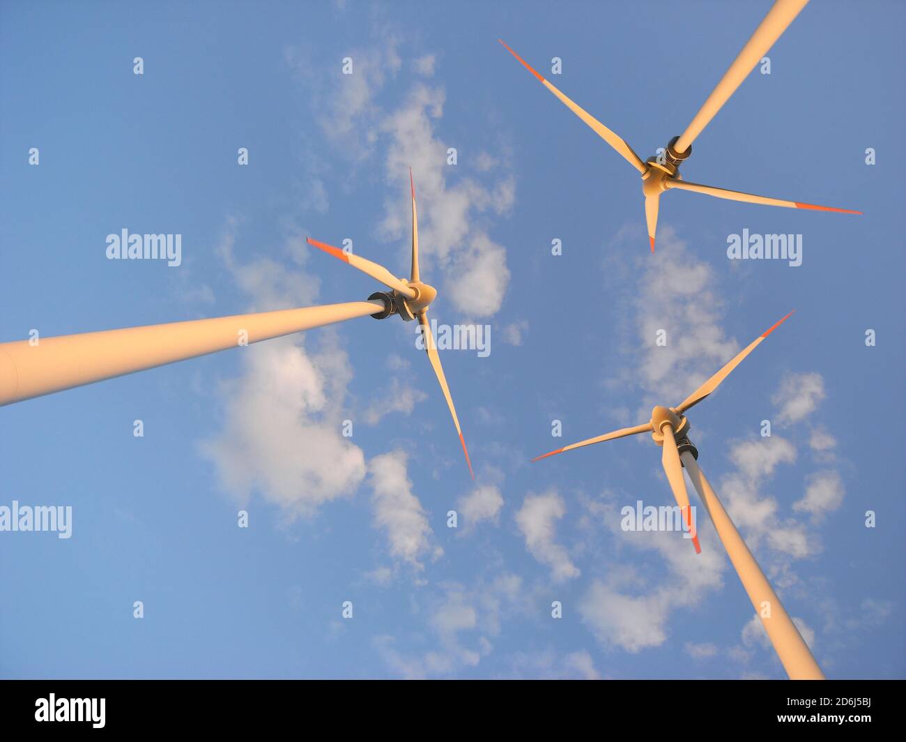 Windturbine, Stromerzeugung, Montage Stockfoto