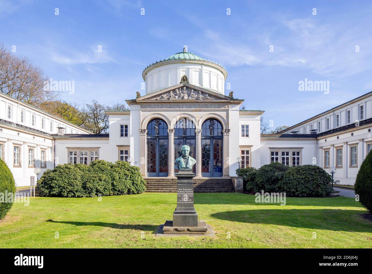 Badehaus 1 von 1857, Kurpark, Bad Oeynhausen, Ostwestfalen, Nordrhein-Westfalen, Deutschland Stockfoto