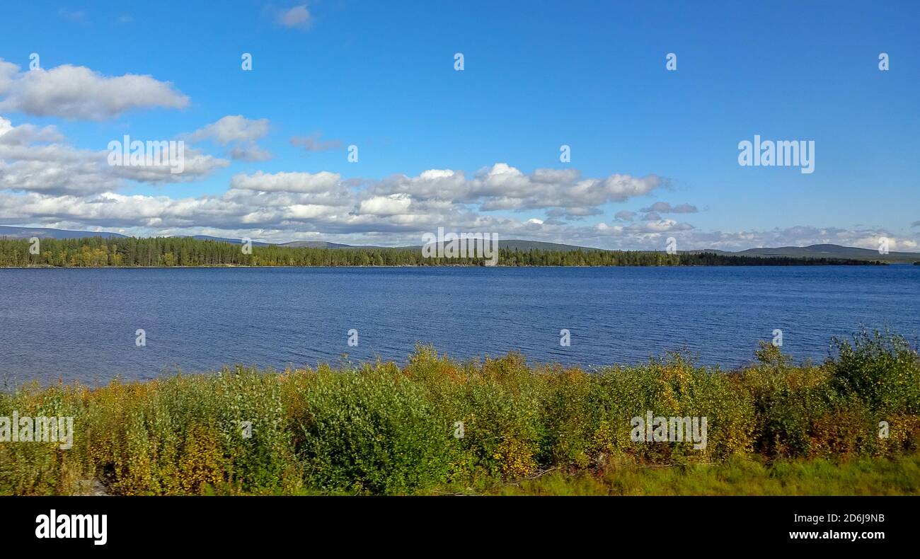 Karelien und Murmansk Region. Unglaubliche russische Landschaften Stockfoto