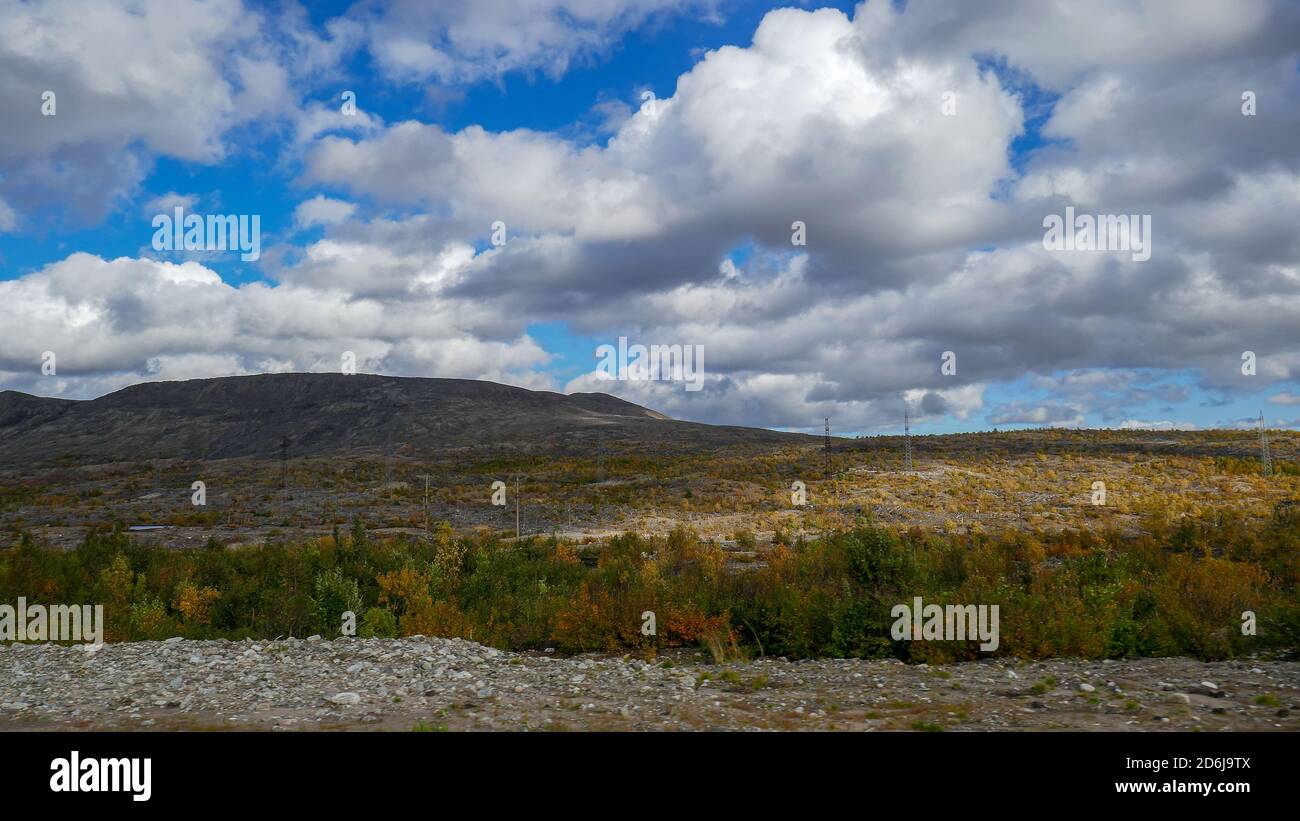 Karelien und Murmansk Region. Unglaubliche russische Landschaften Stockfoto