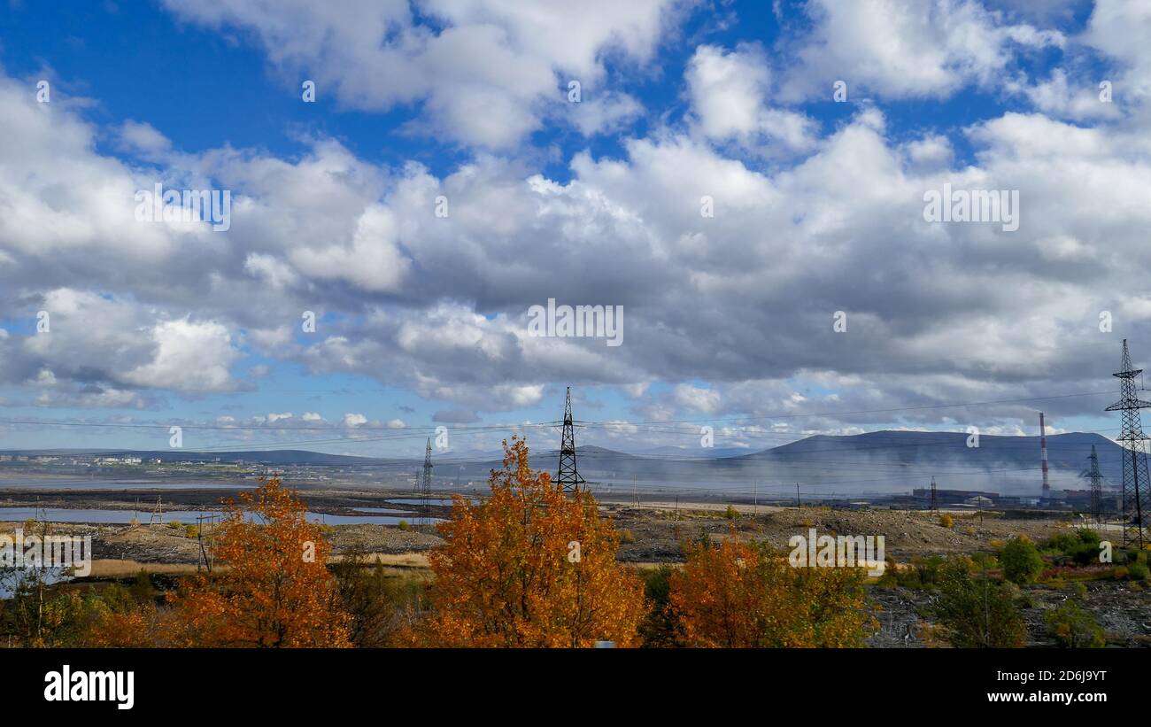 Karelien und Murmansk Region. Unglaubliche russische Landschaften Stockfoto