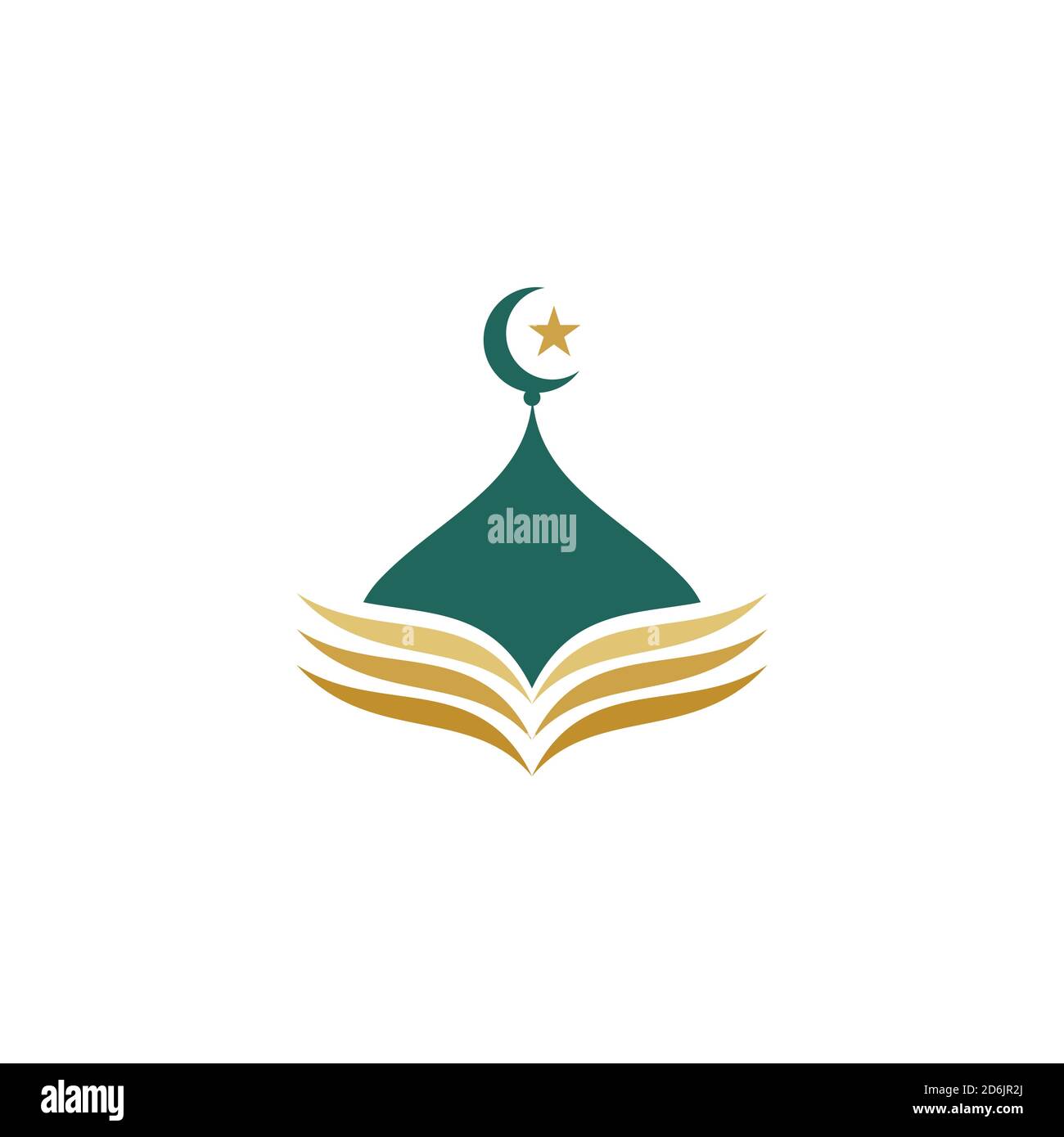 islamische Schule Vektor Symbol Design Illustration Vorlage Stock Vektor