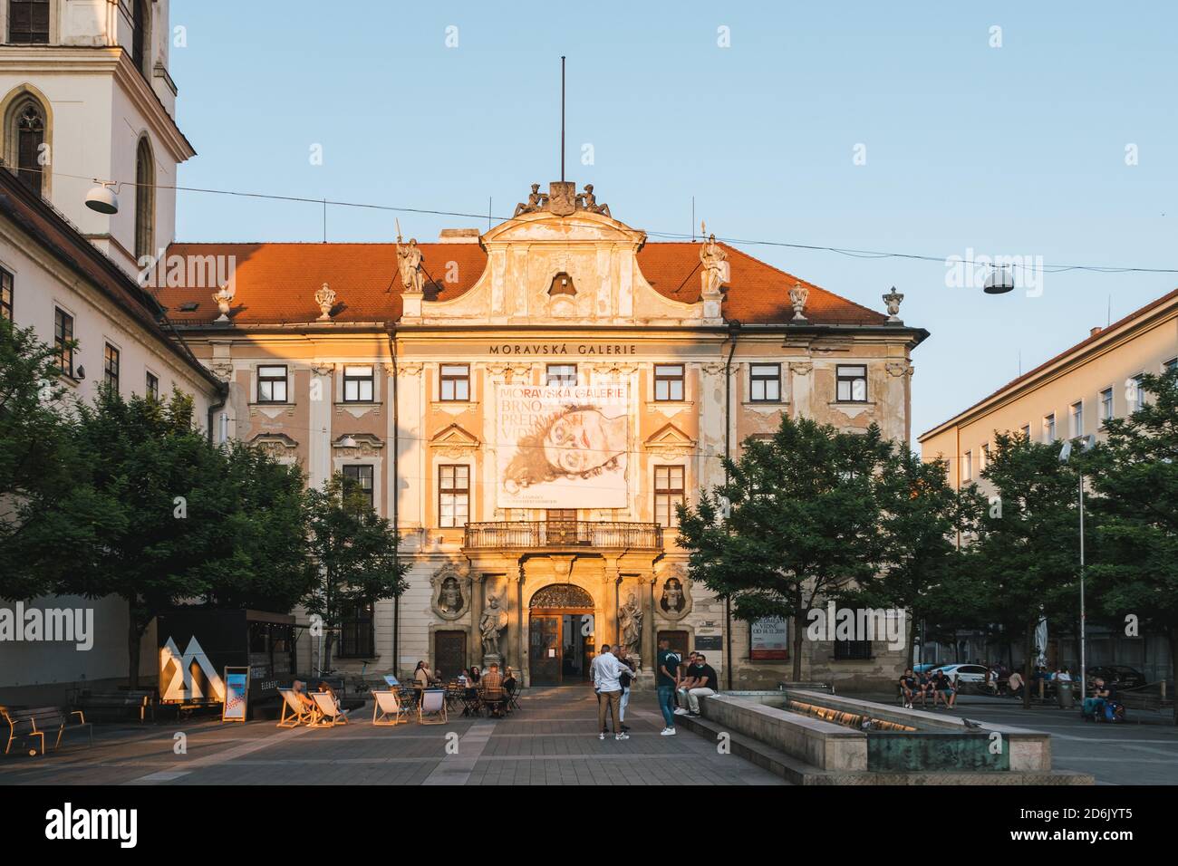 Brno, Tschechische Republik - September 12 2020: Gouverneurspalast, Sitz der Mährischen Galerie Moravska Galerie / Brne Art Museum Stockfoto