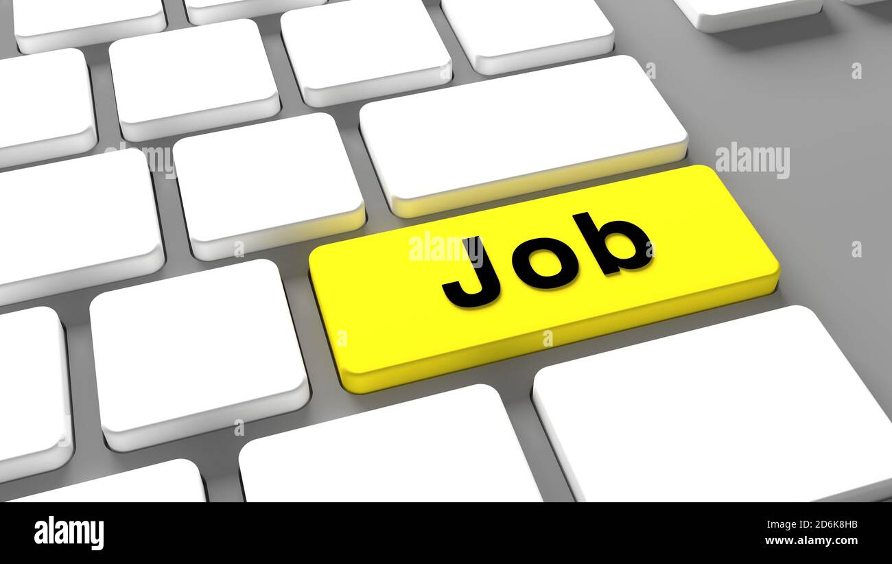 Job Keyboard-Taste - Job suchen - Chance arbeiten - wir stellen ein Stockfoto