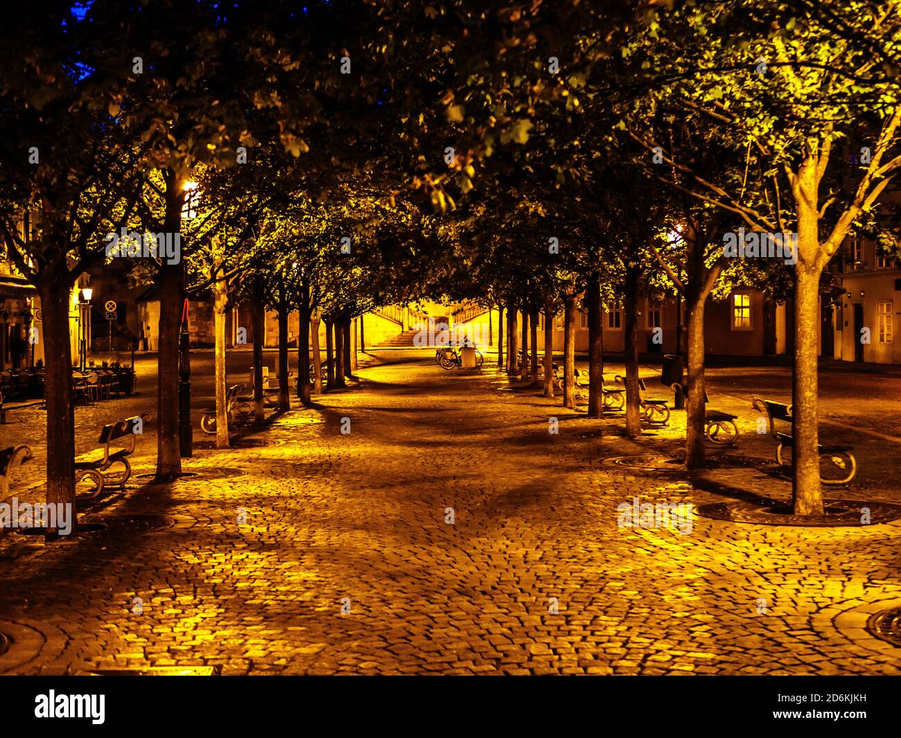 Leerer Kampa Park in OldvTown Prag Stockfoto