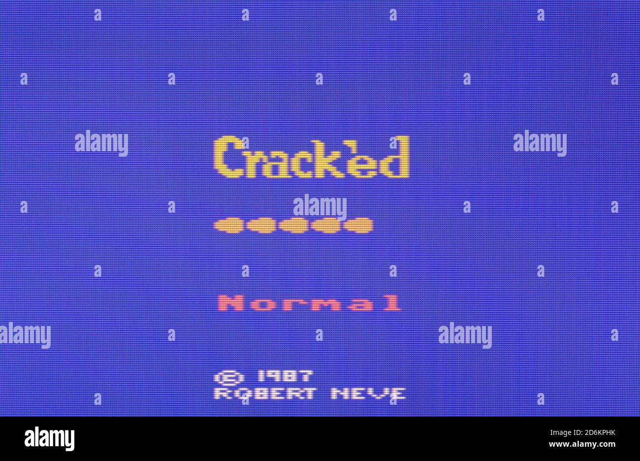 Crack'ed - Atari 2600 VCS Videospiel - nur für redaktionelle Verwendung Stockfoto