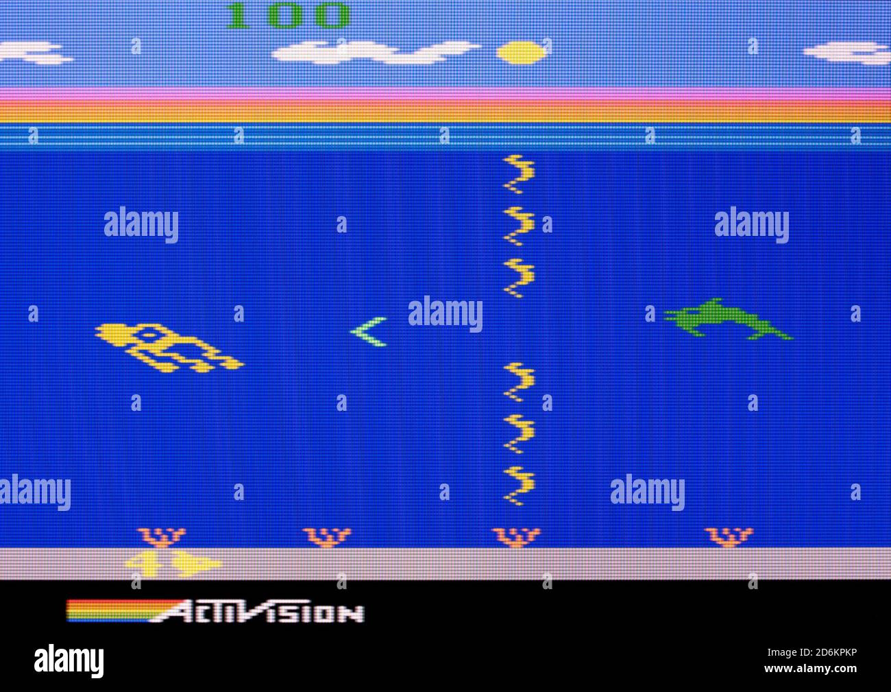 Dolphin - Atari 2600 VCS Videospiel - nur für redaktionelle Verwendung Stockfoto