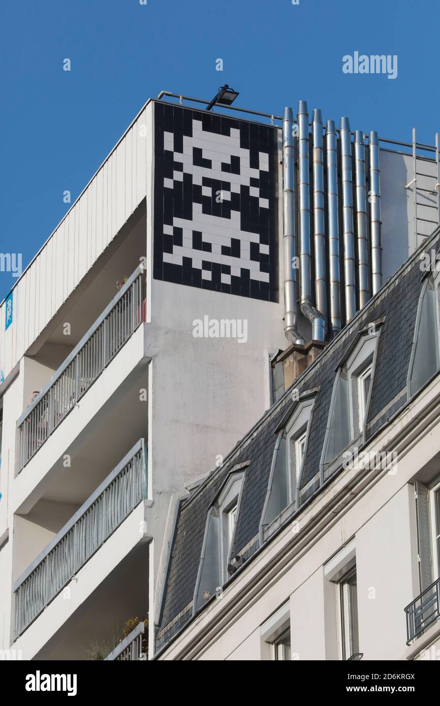 STREET ART IN PARIS 13 Stockfoto