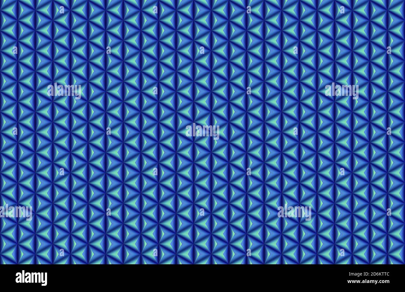 Blaues Hexagons Nahtloses Muster. Abstraktes Design. 3d-Illustration. Stockfoto
