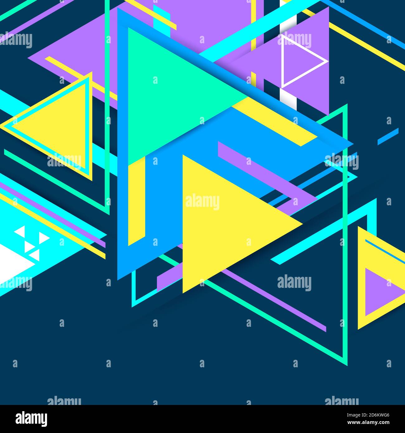 Moderne Hipster Dreieck Hintergrund, Dreiecke Muster. Abstrakte Technologie Design-Vorlage in minimalem Stil für Ihr Design, Illustration Stockfoto