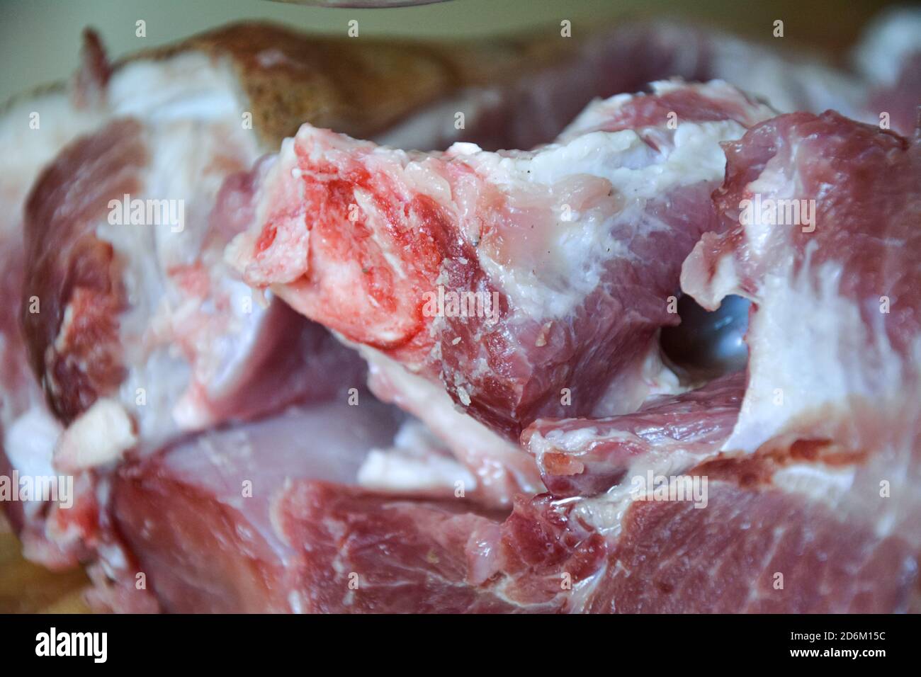 Schweinefleisch aus der Nähe Stockfoto