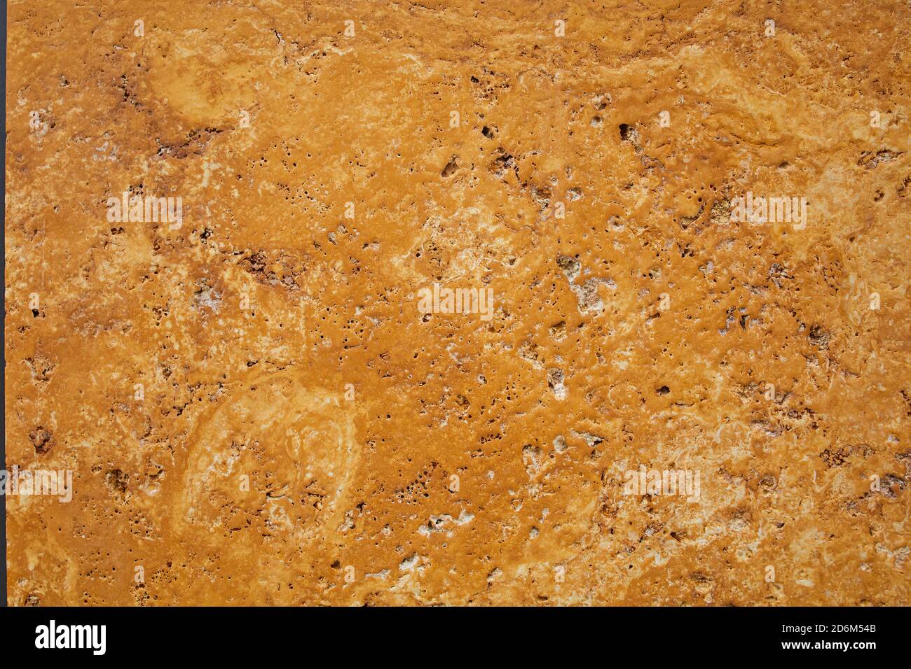 Muschel Kalkstein Panel in orange als Hintergrundbild Stockfoto