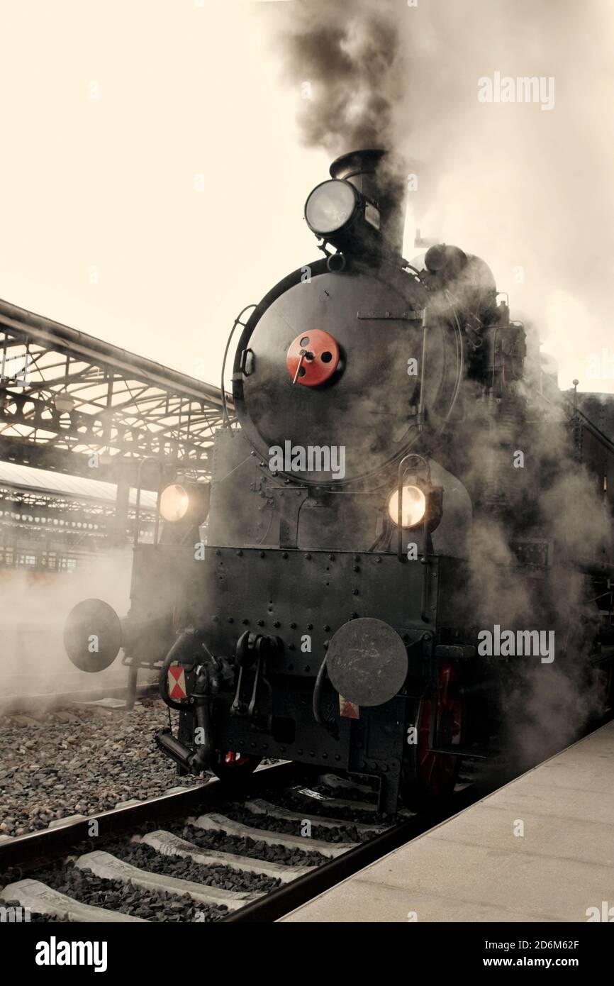 Dampflokomotive Stockfoto