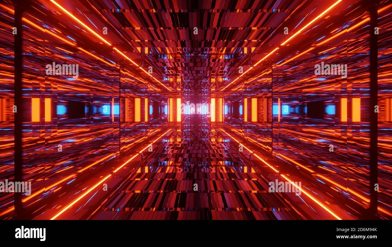Futuristische Spannung Vivid Light Eingang 4k uhd 3d Illustration Hintergrund Stockfoto