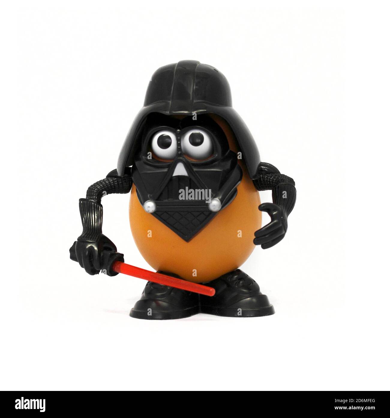 Wo: Nottingham Wann: März 2020 Wer: Herr Potatoe Head - Darth vader Charakter Was: Kinderspielzeug Warum: Spaß beim Spielen Beschreibung: Das dar Stockfoto