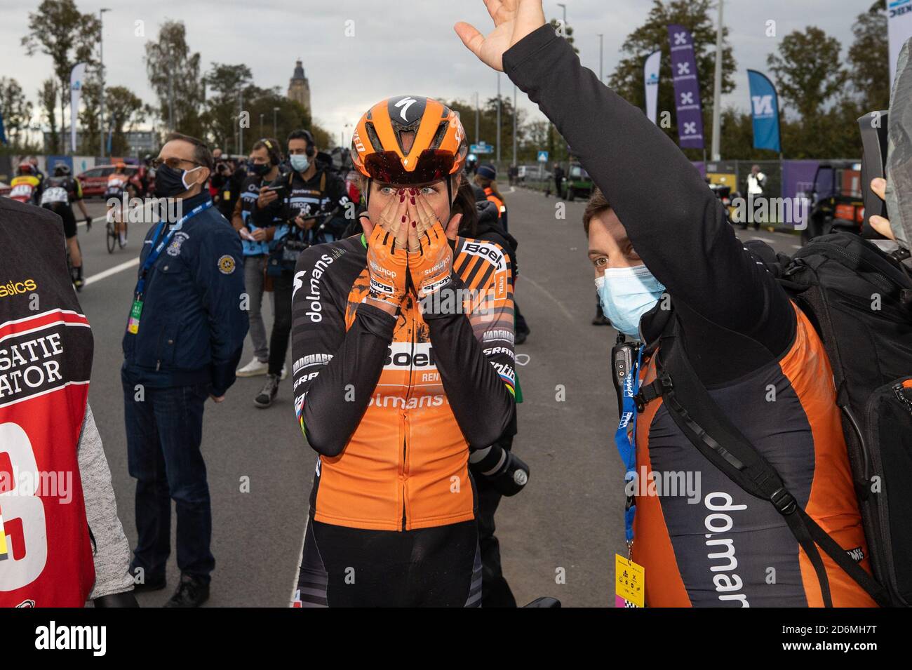 OUDENAARDE, 18-10-2020, Radfahren, Ronde van Vlaanderen, Chantal Blaak wint de Ronde van Vlaanderen Stockfoto