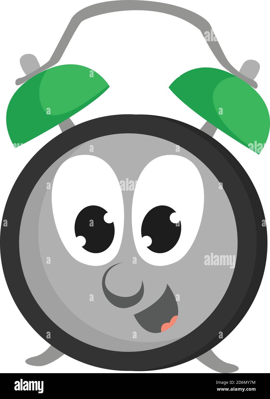 Aufgeregte Uhr, Illustration, Vektor auf weißem Hintergrund Stock Vektor