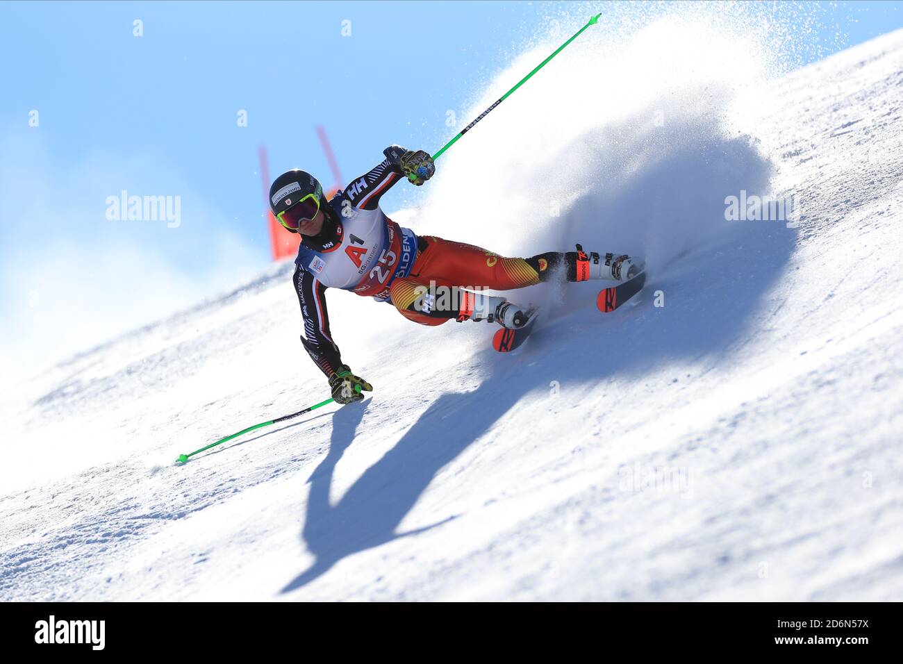 Solden, Österreich. Oktober 2020. SOELDEN, ÖSTERREICH. 18 2020. OKTOBER: 1. Herren-Riesenslalom im Rahmen des Alpinen Ski-Weltcups in Solden am 18. Oktober 2020; Lauf 1, Trevor Philp (Foto: Pierre Teyssot/ESPA-Images) Credit: European Sports Photo Agency/Alamy Live News Stockfoto