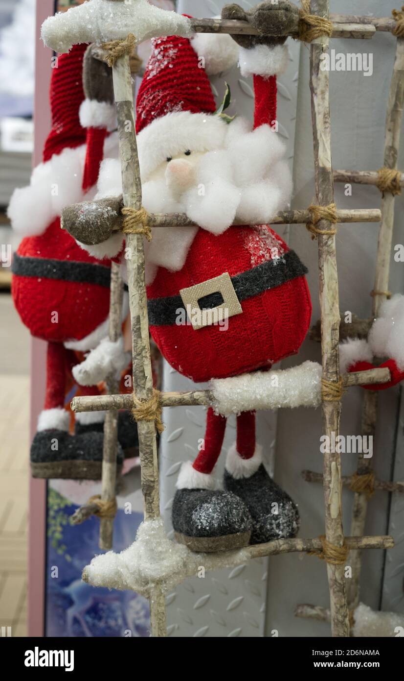 Weihnachtsdekoration Santa Claus Kletterseil Puppe Anhänger Haus