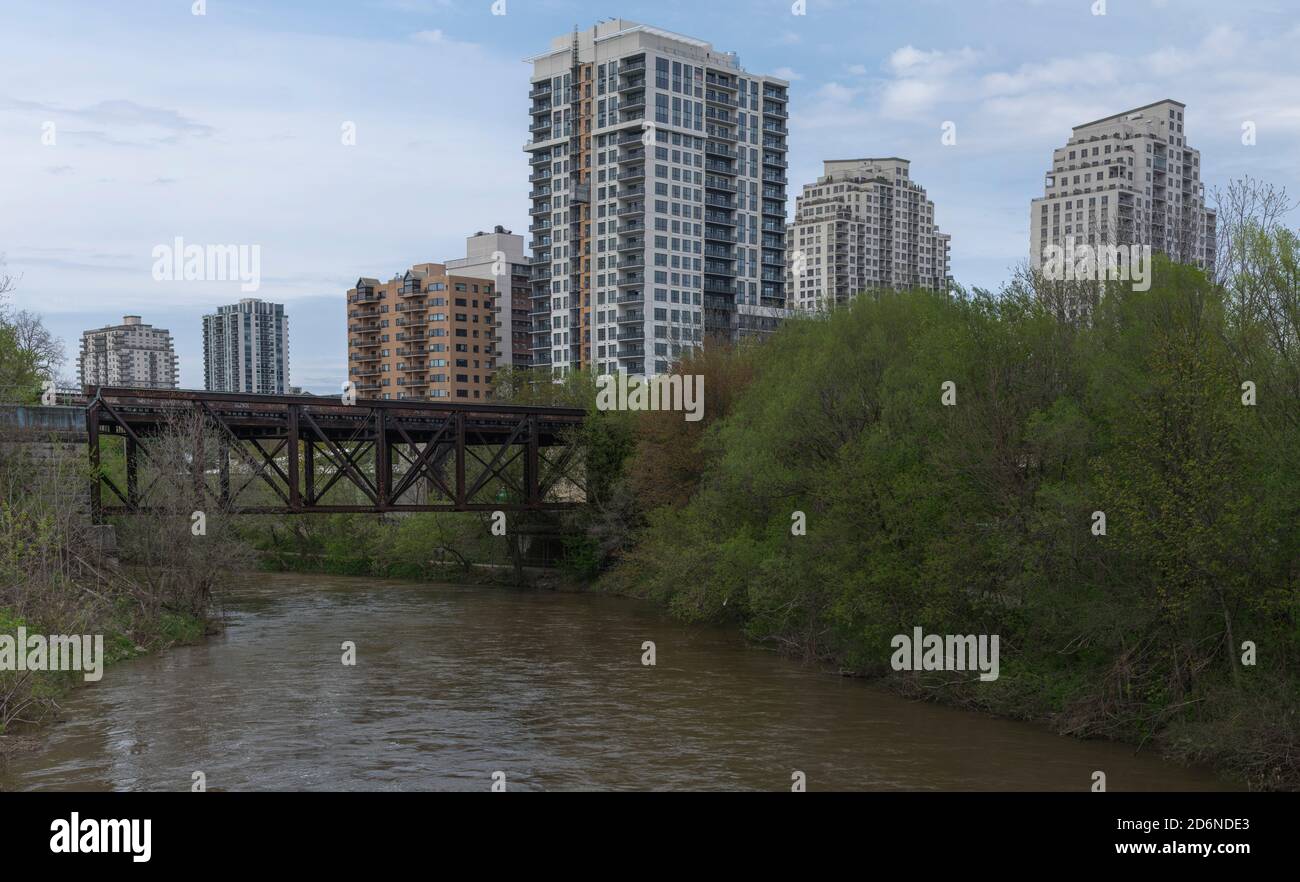 Downtown London Ontario Orte zu besuchen und zu erkunden. Stockfoto