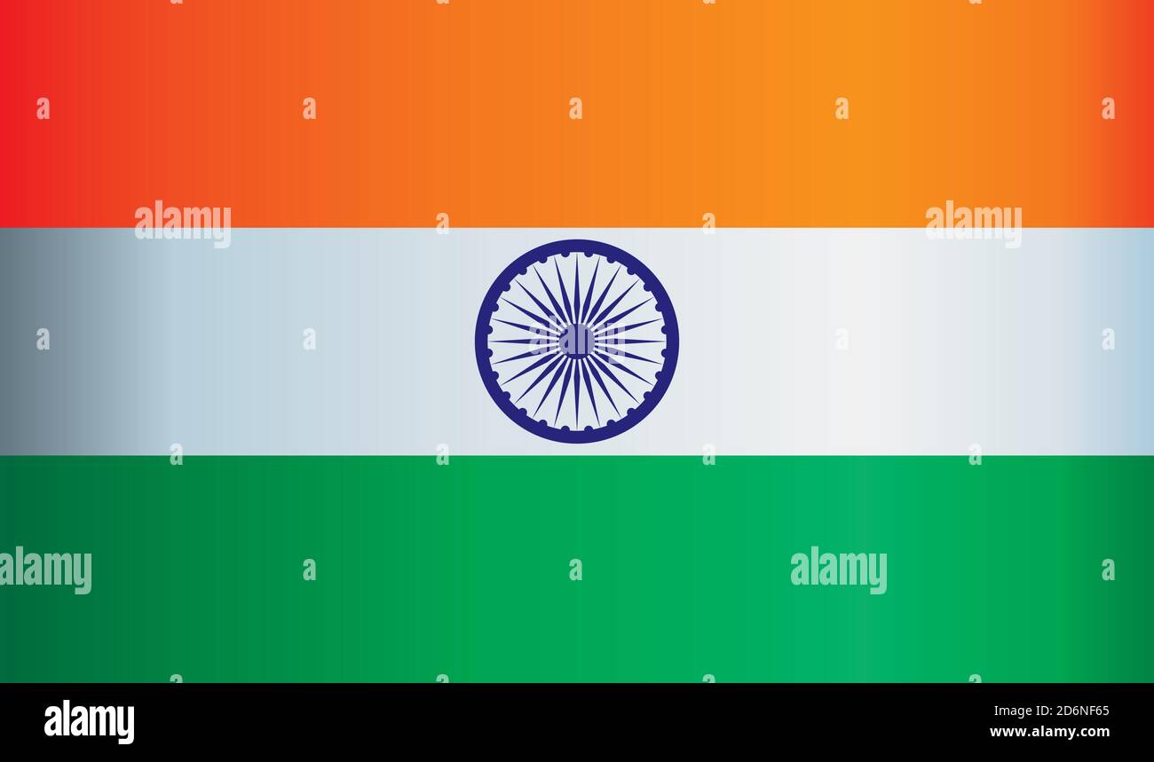 Flagge Indiens, Republik Indien. Vorlage für Award Design, ein