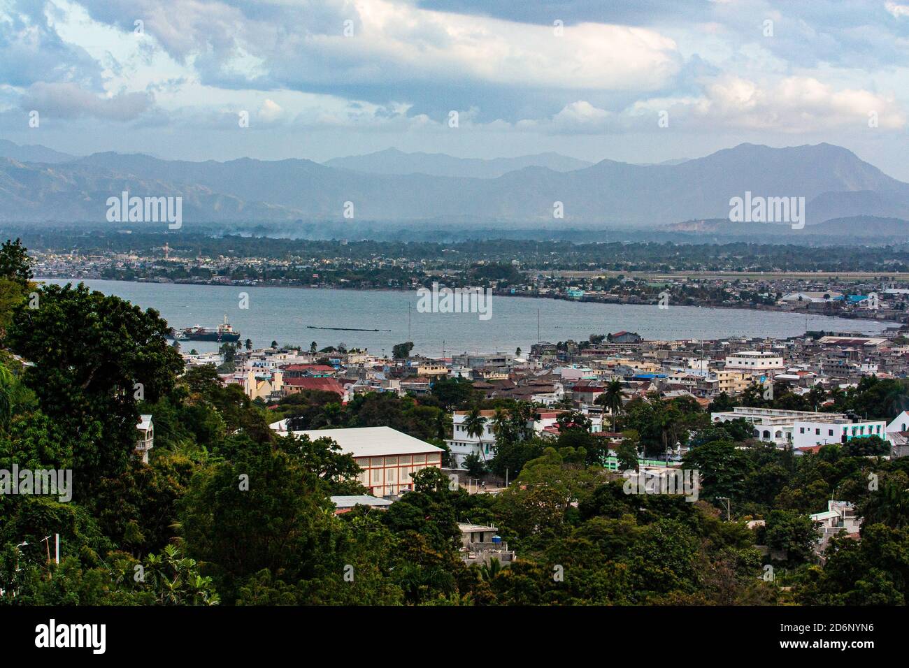 Hafen von Cap Haitian Stockfoto