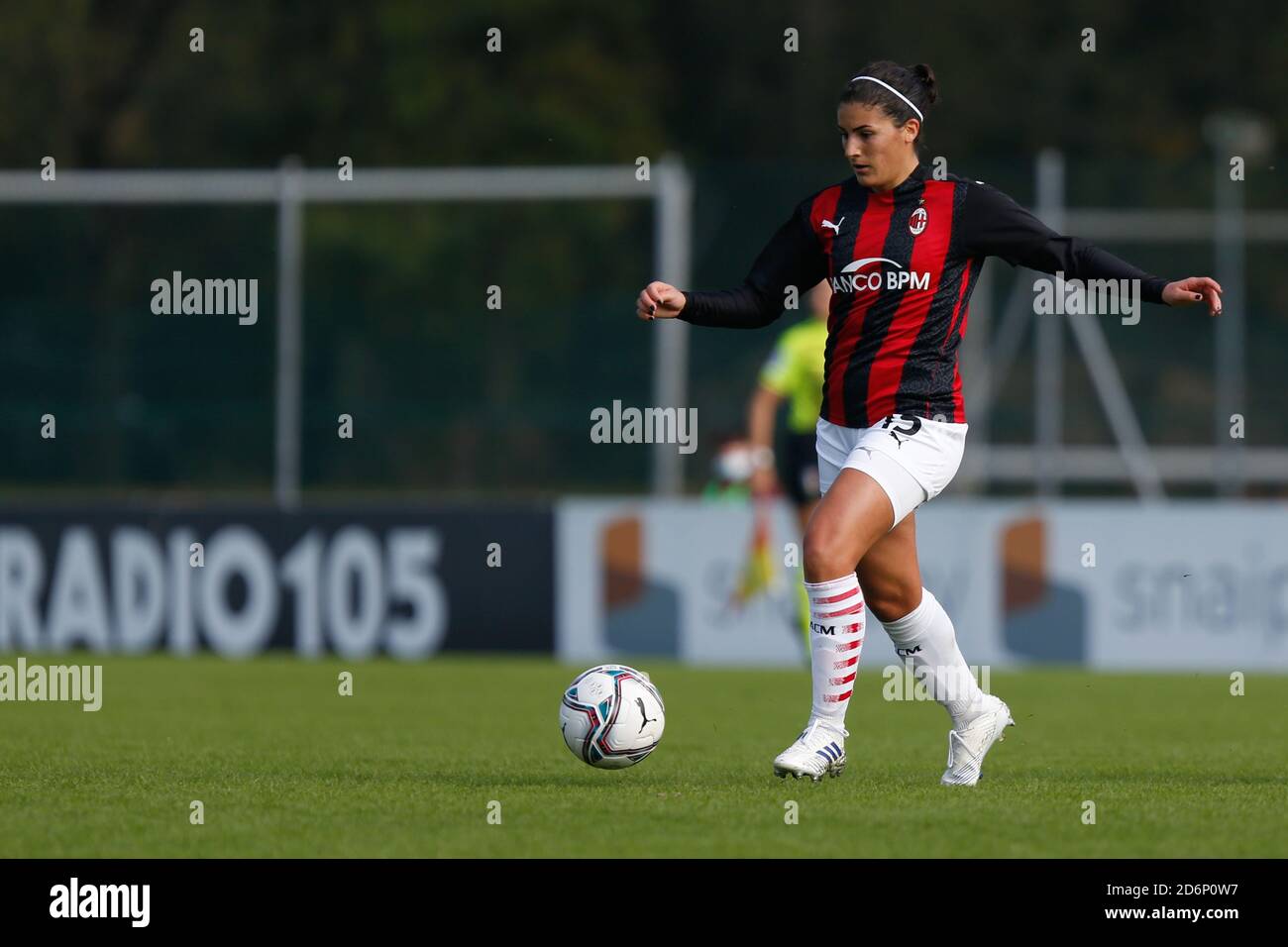 Mailand, Italien, 18. Oktober 2020, Federica Rizza (AC Mailand) während AC Mailand gegen FC Internazionale, Italienische Fußballserie A Frauenmeisterschaft - Credit: LM/Francesco Scaccianoce/Alamy Live News Stockfoto