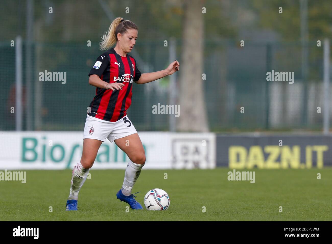 Mailand, Italien, 18 Oct 2020, Francesca Vitale (AC Mailand) während AC Mailand gegen FC Internazionale, Italienische Fußballserie A Frauen Meisterschaft - Credit: LM/Francesco Scaccianoce/Alamy Live News Stockfoto