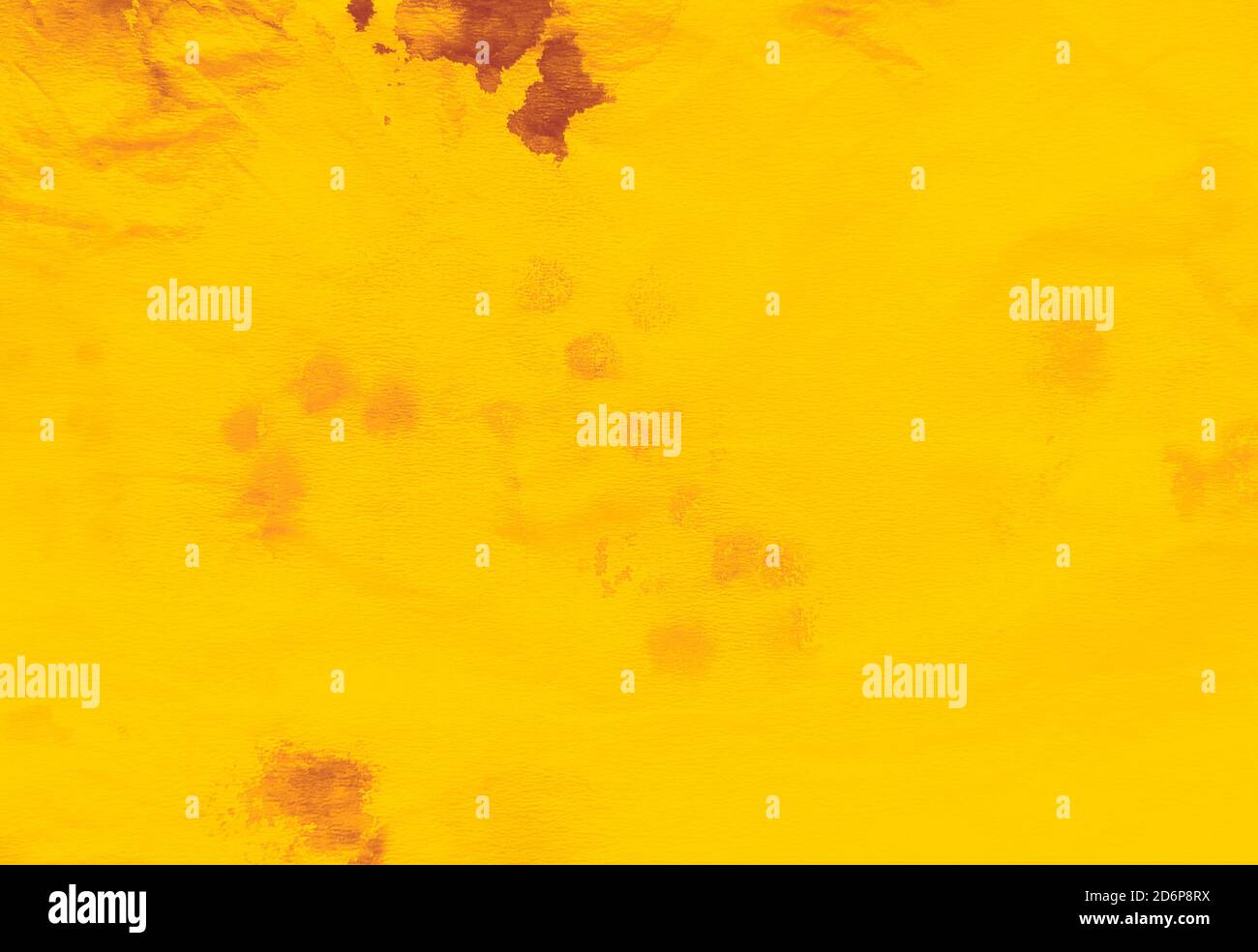 Gelbe abstrakte schmutzige Kunst. Pinselstriche der Farbe. Stockfoto