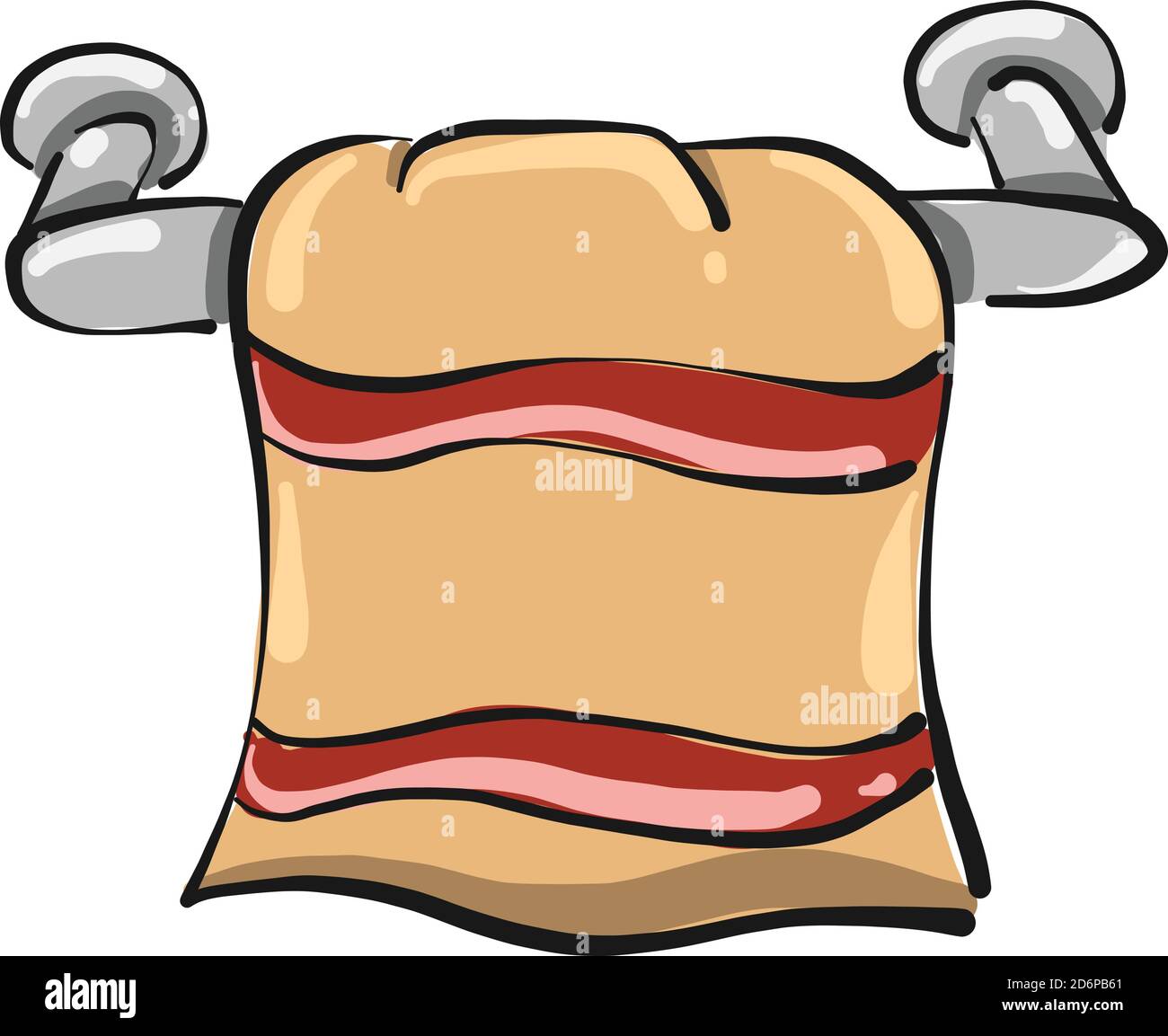 Küchentücher, Illustration, Vektor auf weißem Hintergrund. Stock Vektor